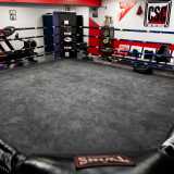 Una volta varcato l�ingresso ci troviamo in una grande sala occupata al centro da un ring quadrato...